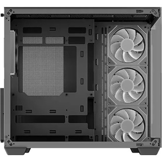 DeepCool CG530 4F táp nélküli ablakos Mid Tower számítógépház fekete