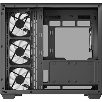 DeepCool CG530 4F táp nélküli ablakos Mid Tower számítógépház fekete