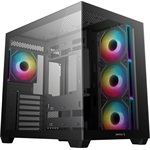 DeepCool CG530 4F táp nélküli ablakos Mid Tower számítógépház fekete