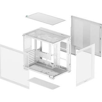 DeepCool CG530 WH táp nélküli ablakos Mid Tower számítógépház fehér