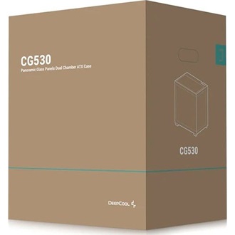 DeepCool CG530 táp nélküli ablakos Mid Tower számítógépház fekete