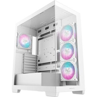 DeepCool CG580 4F V2 táp nélküli ablakos Mid Tower számítógépház fehér