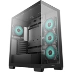 DeepCool CG580 4F táp nélküli ablakos Mid Tower számítógépház fekete