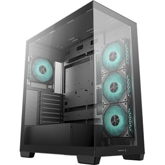 DeepCool CG580 4F táp nélküli ablakos Mid Tower számítógépház fekete