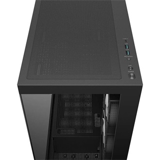 DeepCool CG580 4F táp nélküli ablakos Mid Tower számítógépház fekete