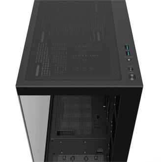 DeepCool CG580 táp nélküli ablakos Mid Tower számítógépház fekete