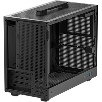 DeepCool CH160 PLUS táp nélküli ablakos MT Mini Tower számítógépház fekete