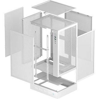 DeepCool CH170 DIGITAL táp nélküli ablakos SFF számítógépház fehér