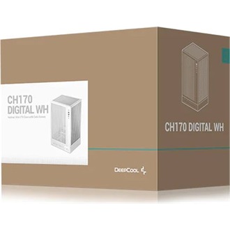DeepCool CH170 DIGITAL táp nélküli ablakos SFF számítógépház fehér