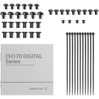 DeepCool CH170 DIGITAL táp nélküli SFF számítógépház fekete
