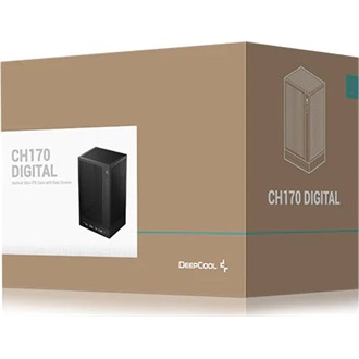 DeepCool CH170 DIGITAL táp nélküli SFF számítógépház fekete