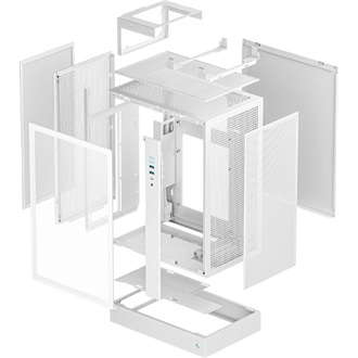 DeepCool CH170 PLUS táp nélküli ablakos Mid Tower számítógépház fehér