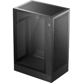 DeepCool CH170 PLUS táp nélküli ablakos Mid Tower számítógépház fekete