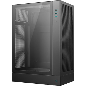 DeepCool CH170 PLUS táp nélküli ablakos Mid Tower számítógépház fekete