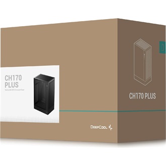 DeepCool CH170 PLUS táp nélküli ablakos Mid Tower számítógépház fekete