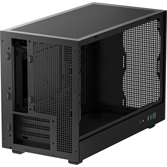 DeepCool CH260 Wood táp nélküli ablakos MT Mini Tower számítógépház fekete