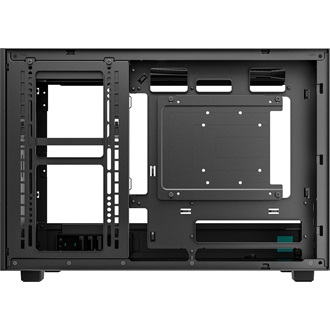 DeepCool CH260 Wood táp nélküli ablakos MT Mini Tower számítógépház fekete