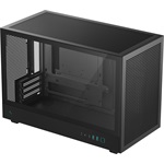 DeepCool CH260 Wood táp nélküli ablakos MT Mini Tower számítógépház fekete
