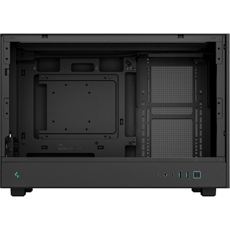 DeepCool CH260 Wood táp nélküli ablakos MT Mini Tower számítógépház fekete