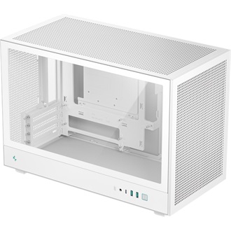 DeepCool CH260 táp nélküli ablakos MT Mini Tower számítógépház fehér