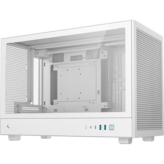 DeepCool CH260 táp nélküli ablakos MT Mini Tower számítógépház fehér