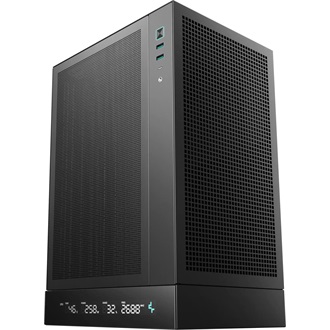 DeepCool CH270 DIGITAL táp nélküli ablakos MT Mini Tower számítógépház fekete