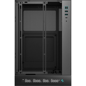 DeepCool CH270 DIGITAL táp nélküli ablakos MT Mini Tower számítógépház fekete