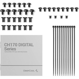 DeepCool CH270 DIGITAL táp nélküli ablakos MT Mini Tower számítógépház fekete