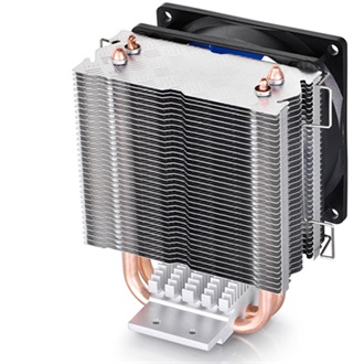 DeepCool CPU Cooler - ICE EDGE MINI FS V2.0 (25dB; max. 47,57 m3/h; 3pin csatlakozó; 2 db heatpipe, 8cm)