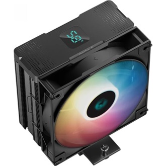DeepCool CPU Cooler - AG400 DIGITAL ARGB (31,6 dB; max, 128,93 m3/h; 4pin csatlakozó, 4 db heatpipe, 12cm, PWM, A-RGB)