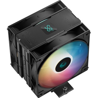 DeepCool CPU Cooler - AG400 DIGITAL PLUS (31,6 dB; max, 134,03 m3/h; 4pin csatlakozó, 4 db heatpipe, 12cm, PWM)