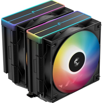 DeepCool CPU Cooler - AG620 BK ARGB V2 (29,4 dB; max, 115,32 m3/h; 4pin csatlakozó, 6 db heatpipe, 12cm, PWM, LED)