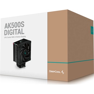 DeepCool CPU Cooler - AK500S Digital (28dB; max, 117,21 m3/h; 4pin csatlakozó, 5 db heatpipe, 12cm, PWM)