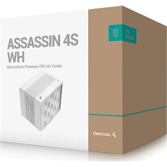 DeepCool CPU Cooler - ASSASSIN 4S WH (20,5dB; max. 104,06 m3/h; 4pin csatlakozó; 7 db heatpipe, 1x14cm, PWM, fehér)