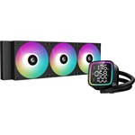DeepCool CPU Water Cooler - LD360 (max 21dB; max. 122,39 m3/h; 3x12cm, LED kijelző, fekete)