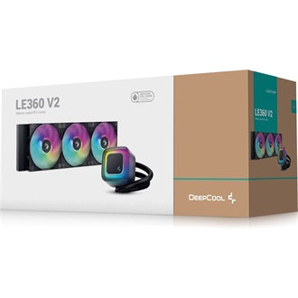 DeepCool CPU Water Cooler - LE360 V2 (max 31,6dB; max. 128,93 m3/h; 3x12cm, A-RGB LED)