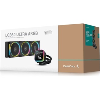 DeepCool LQ360 ULTRA ARGB processzor vízhűtő fekete
