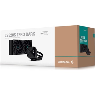 DeepCool CPU Water Cooler - LS520S Zero Dark (max 19dB; max. 145,86 m3/h; 2x12cm, A-RGB LED)