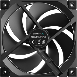 DeepCool FD12 V2 rendszerhűtő ventilátor fekete