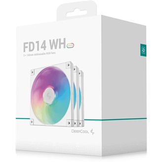 DeepCool FD14 ARGB WH 3in1 rendszerhűtő ventilátor kit fehér