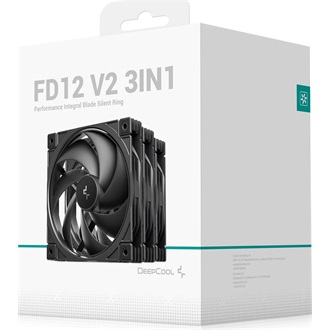 DeepCool FD12 V2 3IN1 rendszerhűtő ventilátor kit fekete