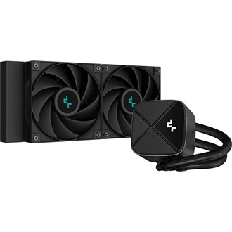 DeepCool LS520 Zero Dark processzor vízhűtő fekete