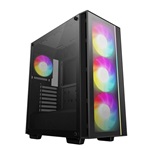 DeepCool MATREXX 55 V4 C táp nélküli ablakos Mid Tower számítógépház fekete