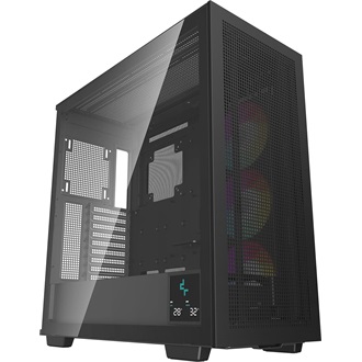 DeepCool MORPHEUS táp nélküli ablakos Mid Tower számítógépház fekete