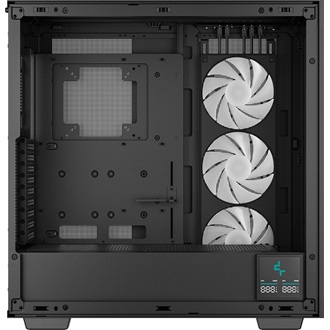DeepCool MORPHEUS táp nélküli ablakos Mid Tower számítógépház fekete