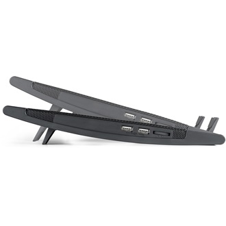 DeepCool Notebook Hűtőpad 17"-ig - WIND PAL FS (21,5-26,5dB; max. 195,38 m3/h; 2x14cm, 2xUSB2.0)