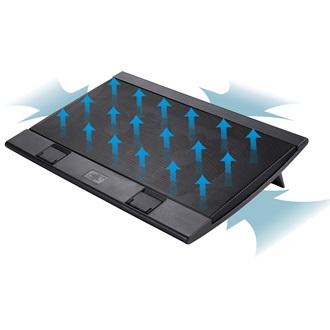 DeepCool Notebook Hűtőpad 17"-ig - WIND PAL FS (21,5-26,5dB; max. 195,38 m3/h; 2x14cm, 2xUSB2.0)