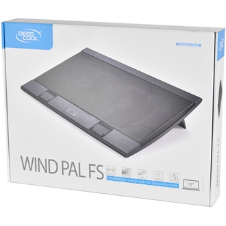 DeepCool Notebook Hűtőpad 17"-ig - WIND PAL FS (21,5-26,5dB; max. 195,38 m3/h; 2x14cm, 2xUSB2.0)
