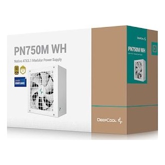 DeepCool PN750M WH ATX desktop tápegység 750W 80+ Gold BOX
