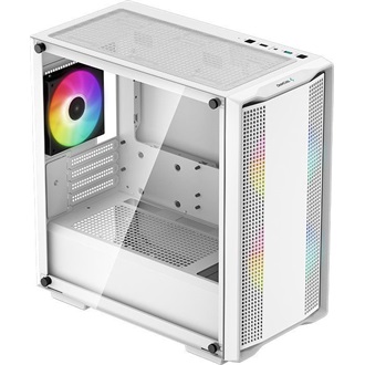 DeepCool CC360 ARGB táp nélküli ablakos MT Mini Tower számítógépház fehér
